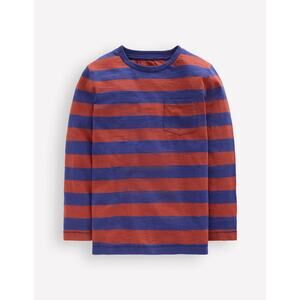 Red Blue Stripe Everyday Long Sleeve T-Shirt
